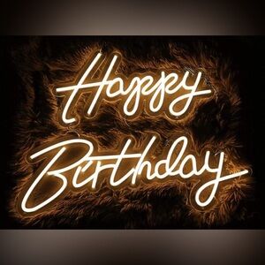 Happy birthday NEON SIGN brand new